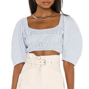 NEW Song of Style Cassia Top in Blue & White